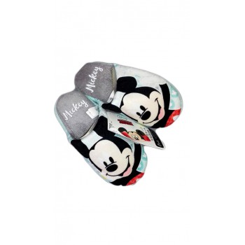 Pantofola bimbo bambino Disney Mickey verde acqua