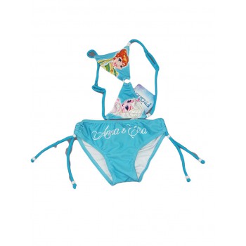 Costumino costume da bagno 2 pezzi bikini bimba bambina Arnetta Disney Frozen turchese