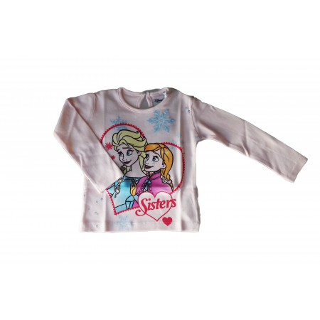T-shirt maglia maglietta cotone bimba neonato Arnetta Disney baby Frozen rosa