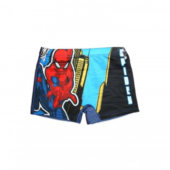 Costumino costume da bagno boxer bimbo bambino spiderman blu