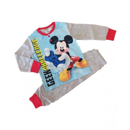 Pigiama maglia maglietta pantalone bimbino Disney Mickey