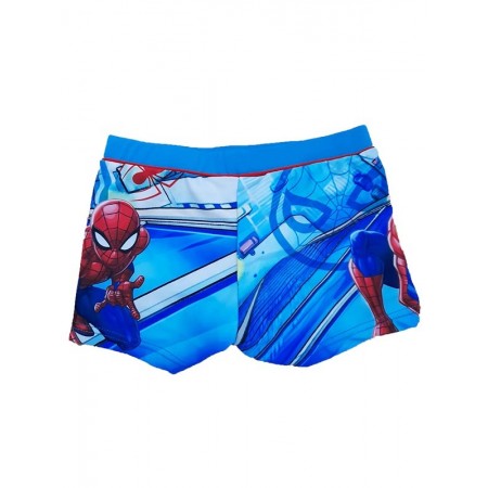 Costumino costume da bagno boxer bimbo bambino spiderman azzurro