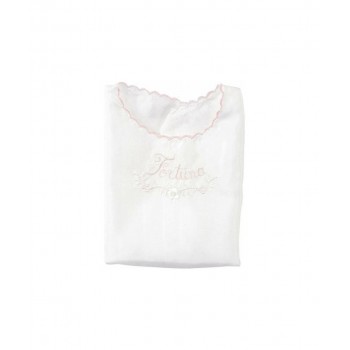 Camicia camicina della fortuna seta bimba neonato rosa Birillini